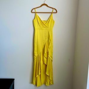 LAUNDRY by Shelli Segal Los Angeles High-Low Dress - Yellow (Size 4)